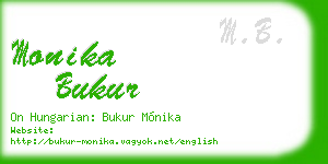 monika bukur business card